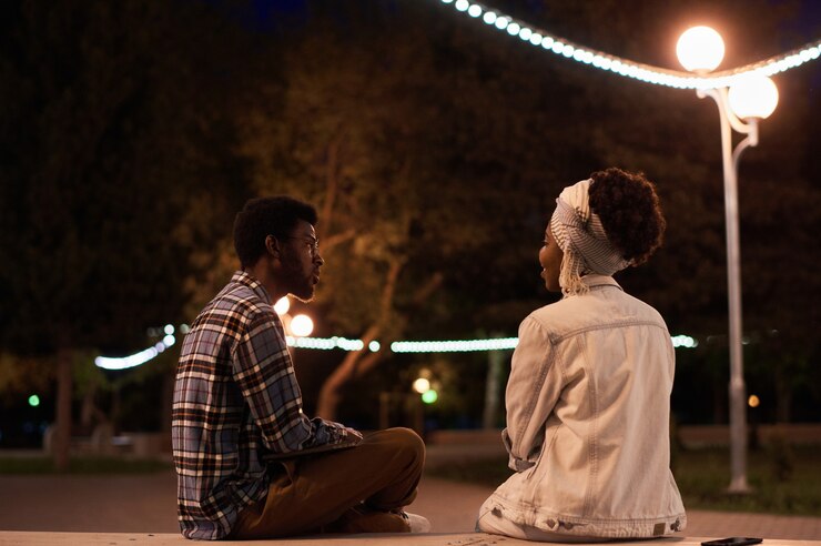 make a Black chat line woman laugh while talking